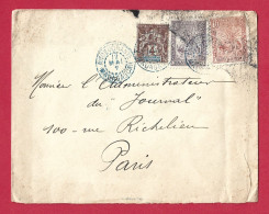 !!! MADAGASCAR, LETTRE DE ANDEVORANTE POUR PARIS DE 1907 - Storia Postale