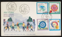 FDC Vietnam Viet Nam Cover With Imperf Stamps 2022 : Traffic Safety / Children / Eye / Tyre / Glass (Ms1163) - Vietnam