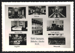 AK Feldkirchen I. Kärnten, Hotel Germann, Speisesaal, Festsaal, Ortsansicht  - Other & Unclassified