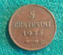 SAN MARINO 5 Centesimi 1935 - San Marino