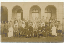 Hôpital Militaire, Carte Photo - Blessés Et Infirmières, WW1 - Guerre 1914-18