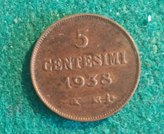 SAN MARINO 5 Centesimi 1938 - San Marino