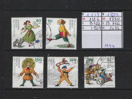 PRIX F. Obl 1555 A 1559 YT 1726 A 1730 MIC B762 A B766 SCO 2569 A 2572 GIB Personnages De Heinrich Hoffman 1994 75/11 - Usados