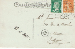 Tarifs Postaux Etranger Du 01-04-1924 (67) Pasteur N° 170 10 C. + Semeuse 5 C. C.P.assimilé Imprimés Daguin Lourdes 10-0 - 1922-26 Pasteur