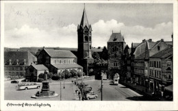 CPA Lutherstadt Eisenach In Thüringen, Karlsplatz, Kirche, Autos, Straßenbahn, Bus - Other & Unclassified