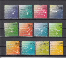 Nederland 2008 Nr 2581 - 2592 , Mi Nr  2588 - 2599 Sterrenbeelden, Constellations: Compleet Gestempeld 12 X - Used Stamps