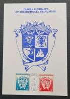 TAAF, Timbres Numéros 171, 172 Et PA 125 Au Verso Oblitérés De Kerguelen Le 1/1/1993. - Covers & Documents