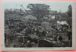 CARTE LOUHANS - 71 - MARCHE AUX PORCS - PLACE DU CHATEAU - 2 SCANS -18 - Louhans