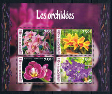 Bloc Sheet Fleurs Orchidées Flowers Orchids  Neuf  MNH **  Niger 2016 - Orchids