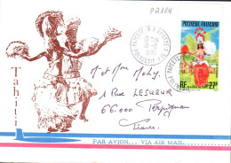 POLYNESIE SEULSUR LETTRE POUR LA FRANCE 1980 - Covers & Documents