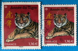 France 2022 : Année Lunaire Chinoise Du Tigre N° 5548 à 5549 Oblitéré - Usati