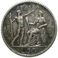 ITA069 - ITALIE - ROYAUME D'ITALIE - VICTOR-EMMANUEL III - 20 Lire 1927 R - 1900-1946 : Victor Emmanuel III & Umberto II