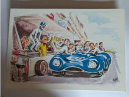 CP - Pub La Mutuelle Du Mans 24 Heures Du Mans Ravitaillement Illustrateur Aldé - Le Mans