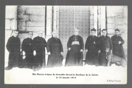 La Salette. Mgr Maurin, évêque De Grenoble, Devant La Basilique, 10 Janvier 1912 (13627) - Sonstige & Ohne Zuordnung