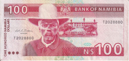 BILLETE DE NAMIBIA DE 100 DOLLARS DEL AÑO 1993  (BANKNOTE) Oryx - Namibia