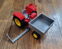 Tracteur Playmobil 6131 Country Fermier Avec Faucheuse  Accotement - Autres & Non Classés