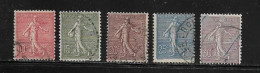 FRANCE  ( FR1 -  271 )  1903  N°  YVERT ET TELLIER  N°  129/133 - Oblitérés