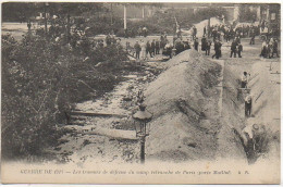 GUERRE 14-18  Les Travaux De Défense Du Camp Retranché De PARIS  (porte Maillot) - Guerre 1914-18