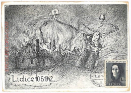 Ad8732 - Czechoslovakia - POSTAL HISTORY - Maximum Card 1947 LIDICE Massacre - Tschechische Republik