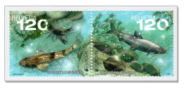 Switzerland 2024 (2/24) Unterwasserfauna Flora Faune Et Flore Subaquatiques Underwater Fauna Subacquee Se-tenant ** - Nuovi