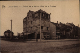 CPA Koksijde Coxyde Sur Mer Westflandern, L'Avenue De La Mer, L'Hotel De La Terrasse - Altri & Non Classificati