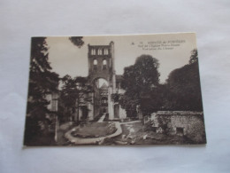 ABBAYE DE JUMIEGES   ( 76 Seine Maritime )  NEF DE L EGLISE NOTRE DAME VUE PRISE DU CHOEUR - Jumieges