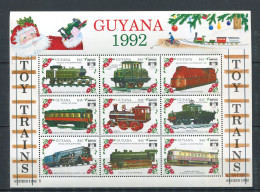 Guyane ** Bloc 2786 à 2794 - Modèles Réduits Trains - Guyana (1966-...)