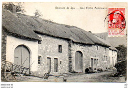 BELGIQUE - Environs SPA - Une Ferme Ardennaise- Timbre Leopold II Et Cachet Postal Monte Carlo Principaute Monaco 1911 - Spa