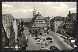 AK Weiden /Opf., Rathaus Mit Strassenpartie Und Autos  - Weiden I. D. Oberpfalz