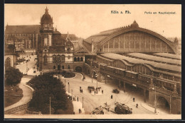 AK Köln, Partie Am Hauptbahnhof, Strassenbahnen  - Köln