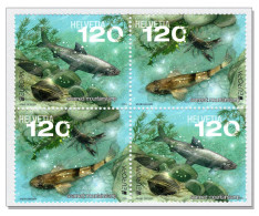 Switzerland 2024 (2/24) Unterwasserfauna Flora Faune Et Flore Subaquatiques Underwater Fauna Subacquee Se-tenant ** - Ungebraucht