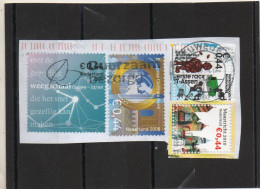 PAYS-BAS   4 Timbres 0,44 €   2008, 2009 Et 2010     Sur Fragment   Oblitérés - Gebruikt