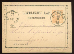 SZEGED 1874. Nice Old PS Card - Lettres & Documents