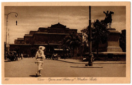 4.1.4 EGYPT, CAIRO, OPERA AND STATUE OF IBRAHIM PASHA, POSTCARD - Caïro