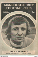 CO / PROGRAMME FOOTBALL Program MANCHESTER CITY England 1973 ARSENAL 24 Pages - Programas