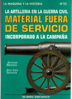 ARTILLERIA EN LA GUERRA CIVIL MATERIAL FUERA SERVICIO 1936 ARTILLERIE ESPAGNOLE  CANON - Spaans