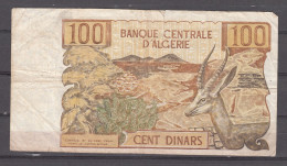 BILLETE DE ARGELIA DE 100 DINARS DE 1970 - Argelia