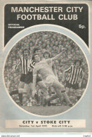 CO / PROGRAMME FOOTBALL Program MANCHESTER CITY England 1972 STOKE CITY 20 PAGES - Programme