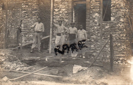 CARTE PHOTO,14,CALVADOS,CABOURG,1912,OUVRIER,MACON,METIER,RARE - Cabourg