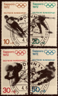 ALEMANIA FEDERAL 1971 YVERT  544 A 547 - Oblitérés