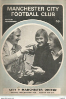 CO / PROGRAMME FOOTBALL Program MANCHESTER CITY England 1972 MANCHESTER UNITED 24 PAGES - Programas