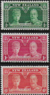 1935 New Zealand Silver Jubilee 3v. MNH SG N. 573/75 - Altri & Non Classificati