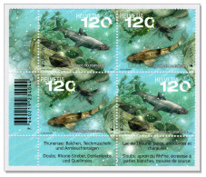 Switzerland 2024 (2/24) Unterwasserfauna Flora Faune Et Flore Subaquatiques Underwater Fauna Subacquee Se-tenant ** - Ungebraucht