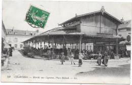 28 - CHARTRES - Marché Aux Légumes, Place Billard - Animée - Chartres