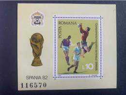 ROMANIA 1981 World Cup Football Championship Spain 1982  MNH - Unused Stamps