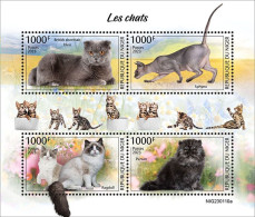 2024-03 - NIGER- CATS                4V  MNH** - Hauskatzen