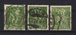 MiNr. 187 A-c Gestempelt, A+c Geprüft  (0389) - Used Stamps