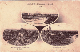 62 - Pas De Calais - LENS Historique - Vue Generale En 1914 /1918 - Lens