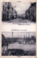 62 - Pas De Calais - BAPAUME - Rue D'Arras - Avant Et Apres - Guerre 1914 - Bapaume