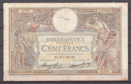 BILLETE DE FRANCIA DE 100 FRANCOS DE 1934 MH - 5 F 1912-1917 ''Bleu''